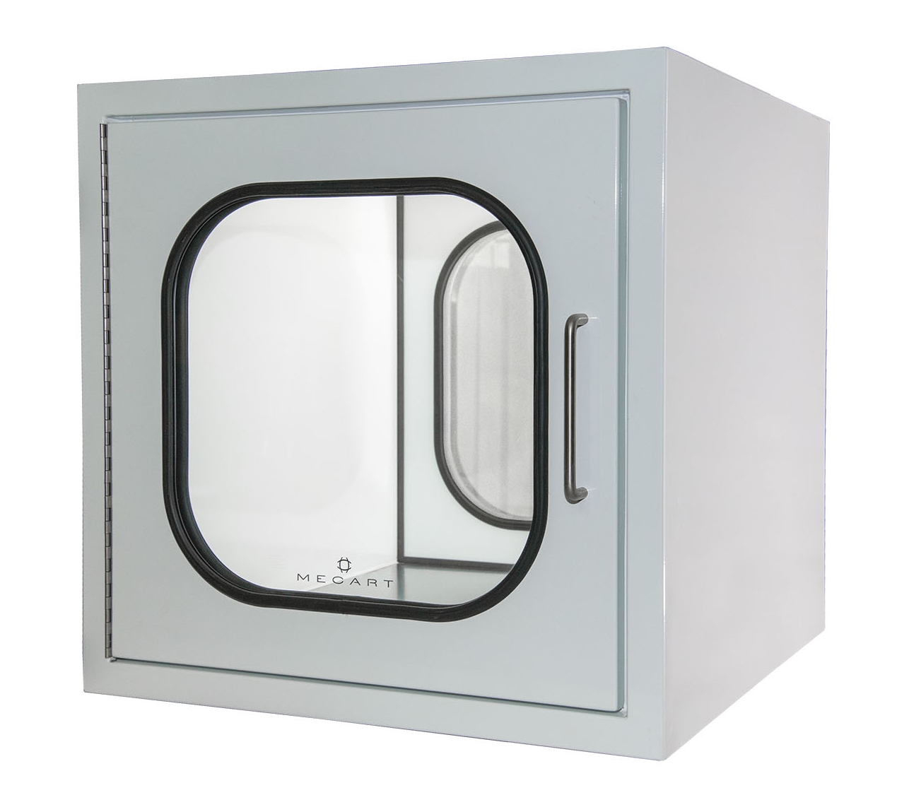 mecart pass-through for cleanroom stainless steel bottom