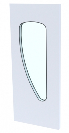 Semi Flush Teardrop Window