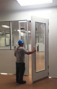 oversized door 110 inches cleanroom