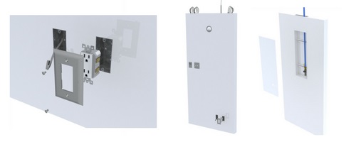 Cleanroom panels with integrated utilities