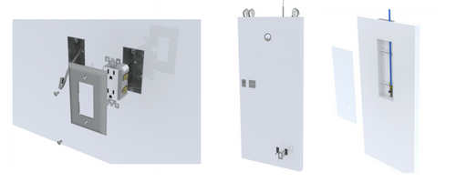 Cleanroom panels with integrated utilities