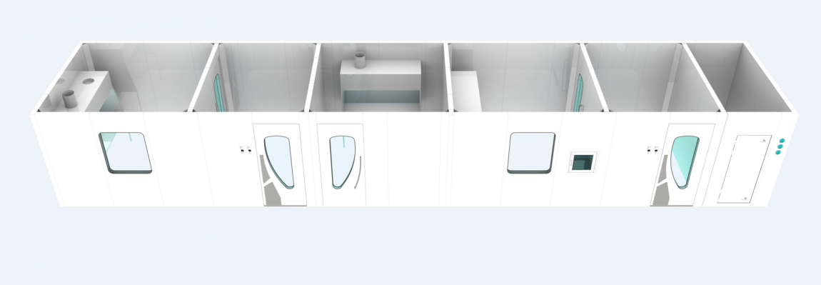 USP 800 Compounding Cleanroom Sketch