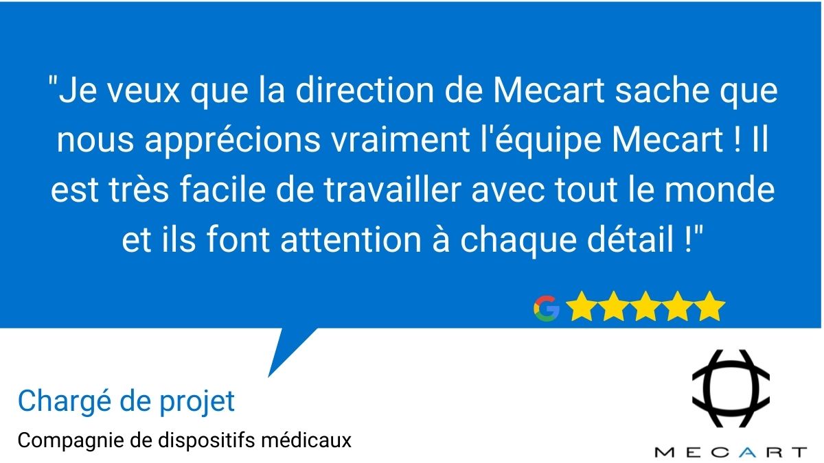 'We recently engaged MECART for a large cleanroom design and installation and the entire project was essentially flawless from start to finish. (2)