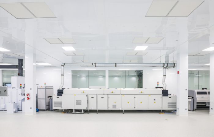 Class 10000 Clean Room for SMT Manufacturing in a Semiconductor Fab