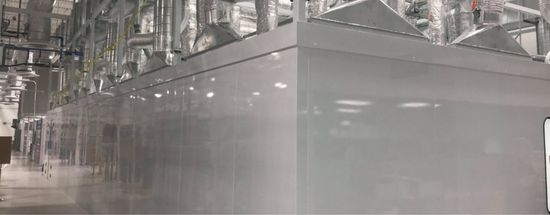 Microelectronics and semiconductors cleanroom